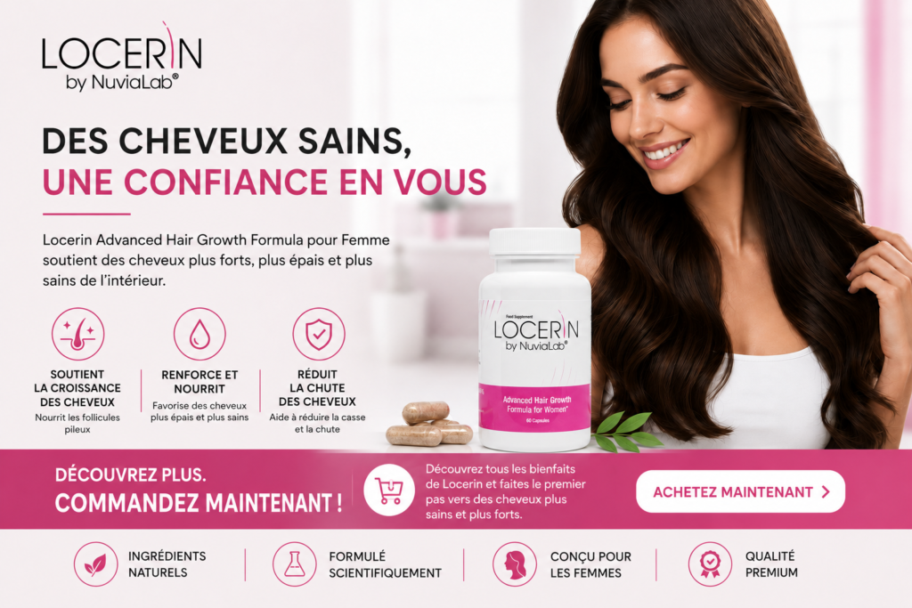 Locerin – Examen complet d'un complément alimentaire favorisant la croissance des cheveux qui améliore la santé capillaire des femmes locerin nuvialab